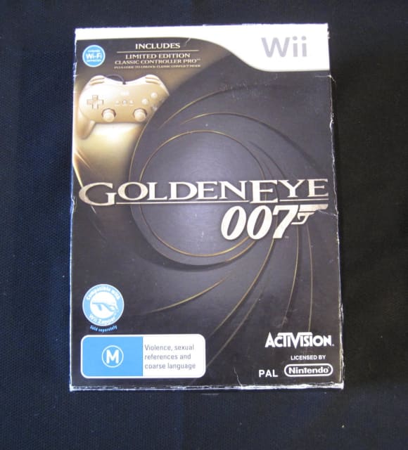 GOLDENEYE 007 WITH LIMITED EDITION GOLD PRO CONTROLLER NINTENDO WII Nintendo Gumtree