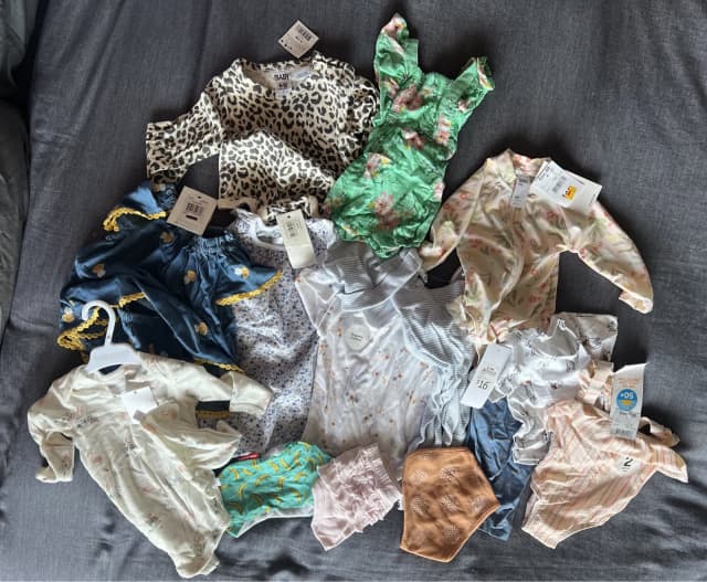BRAND NEW Baby Girl Clothes Bundle 3 Photos Baby Clothing