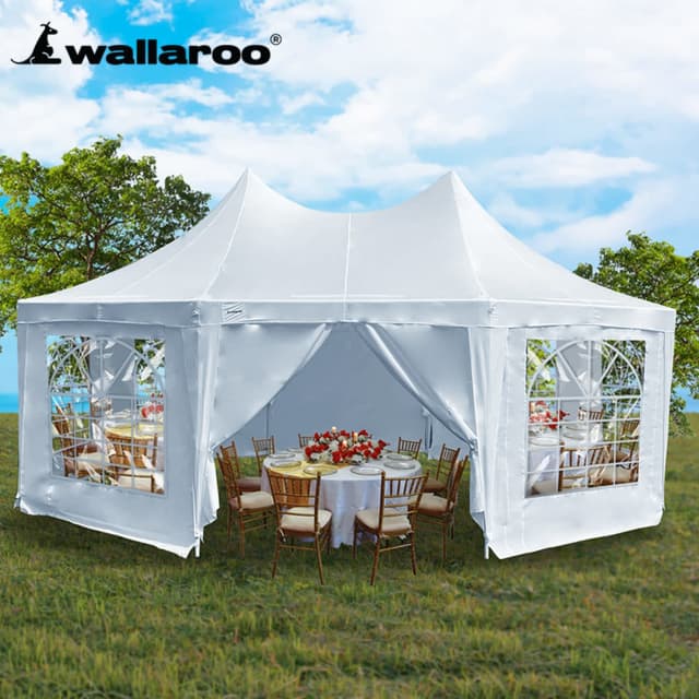 Wallaroo 64.5m Wedding Gazebo Marquee with Sidewalls Other Home