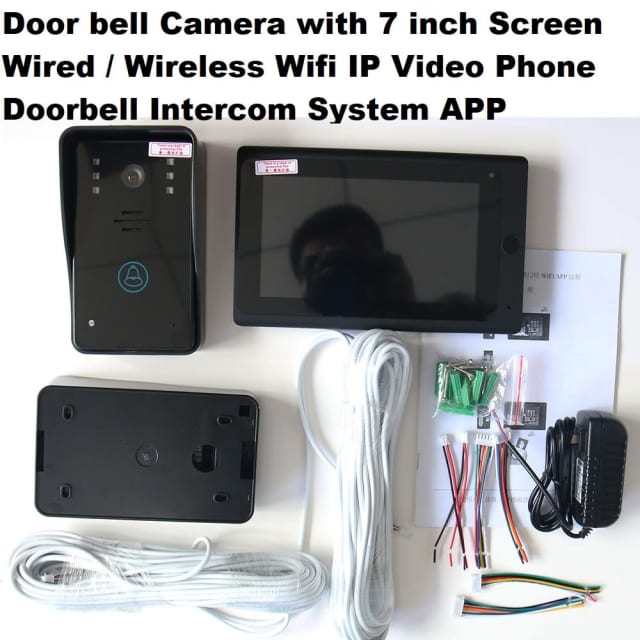 Camera with 7 inch Screen Wired / Wireless Wifi IP Video Door Phone Do Video Cameras Gumtree