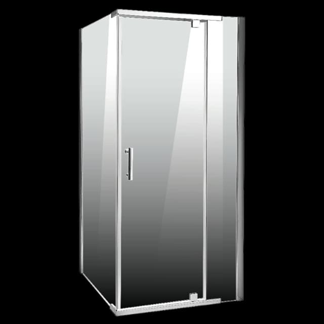 Shower Screen 900x900x1900mm Framed Safety Glass Pivot Door By Della