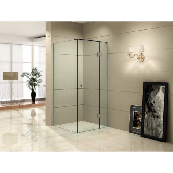 Frameless shower screen 1200x900 Kalessi Bathroom and Tiles