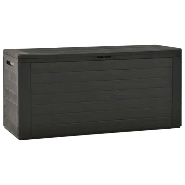 Garden Storage Box Anthracite 116x44x55 cm... Sheds & Storage