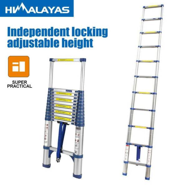 6.2M telescopic aluminium ladder alloy extension extendable steps