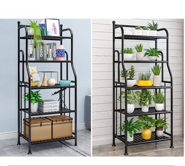 Wowmart Bookshelf Flower Planter Shelf Bathroom Caddy Corner Shelf