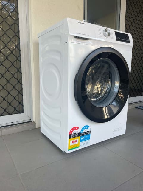 hisense hwfy7514 7.5 kg front load washer white