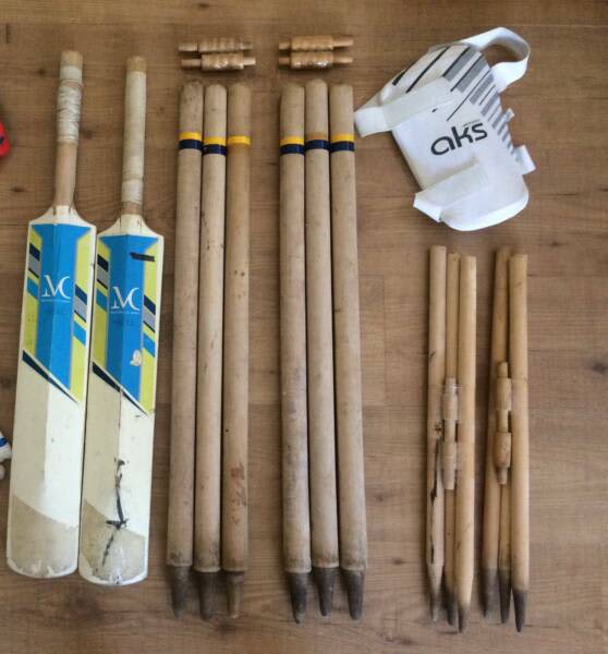 CRICKET BATS, THIGH PAD AND WICKETS Other Sports & Fitness Gumtree