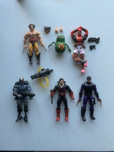 Marvel Legends Deadpool, Wolverine, X-Men, X-Force comic figures lot ...