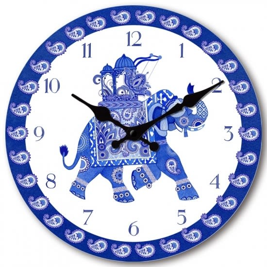 **ON SALE** LGE Elephant Clocks with Arabic Numerals delivery avail