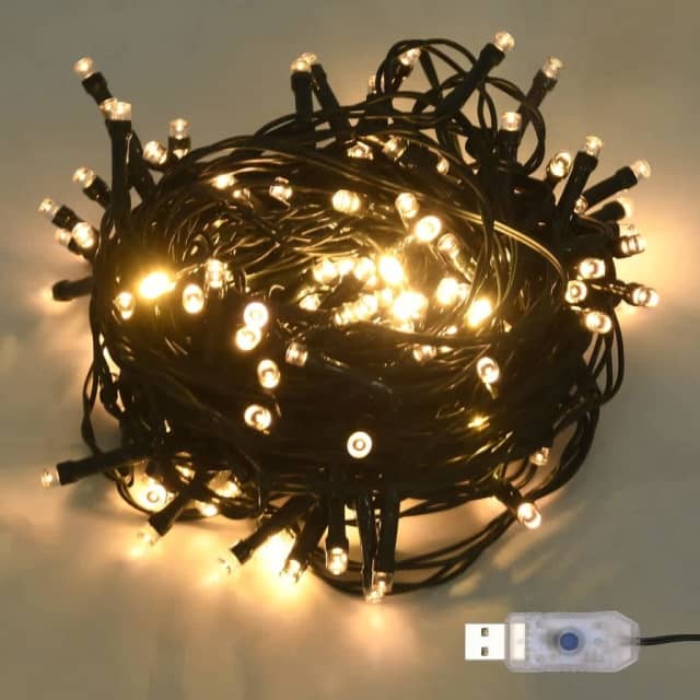 LED String with 300 LEDs Warm White 30 m PVC... Outdoor Lighting
