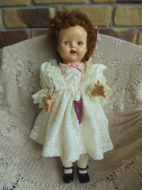 VINTAGE PEDIGREE WALKING DOLL 22IN MADE IN ENGLAND HARD PLASTIC NO. 2 ...