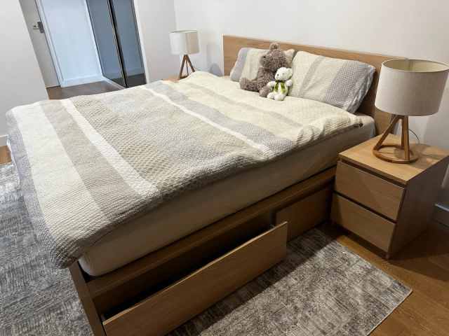 Like new ikea bed frame with storage and mattress! - Beds in Adelaide ...