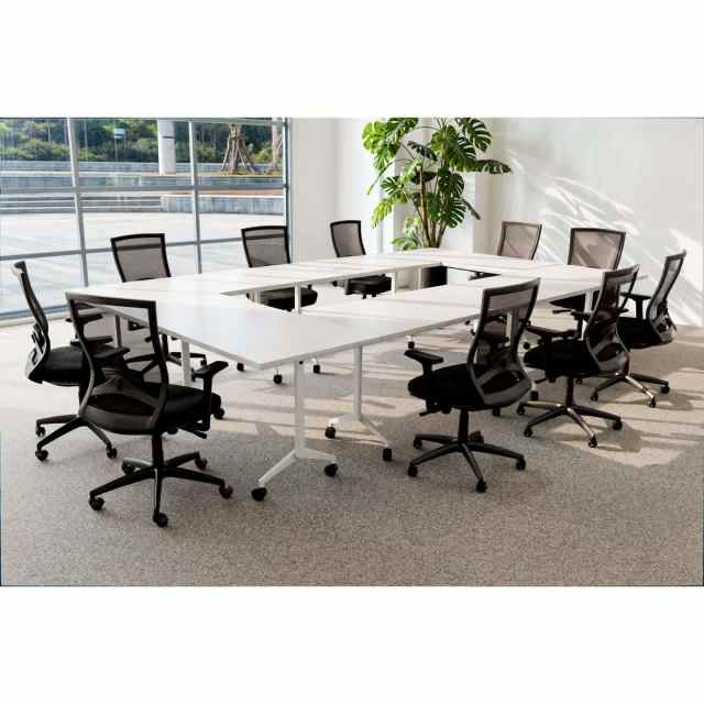 Office Flip Top Table and Mesh Chair Combo Deal Desks in Woodville