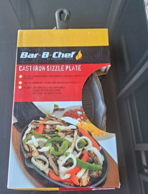 Cast Iron Fajita Platter Set - Mr. Bar-B-Q