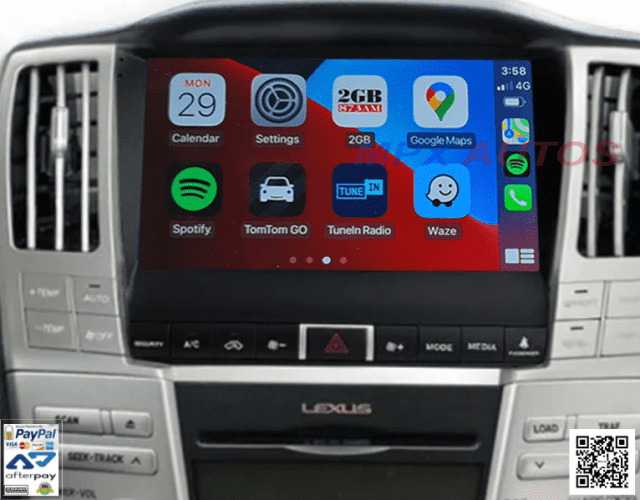 CAMERA FULL HD BLUETOOTH 9 INCH HEAD UNIT LEXUS RX300 2004 2011 SAT