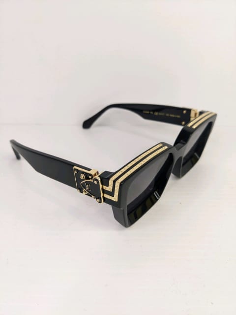 Louis Vuitton, Accessories, Louis Vuitton 1 Millionaire Sunglasses Black  Gold Z1165w