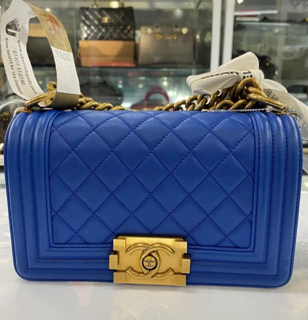 Chanel Small Boy Bag in Blue With Gold Hardware A724486 | Bags | Gumtree  Australia Inner Sydney - Haymarket | 1309536996