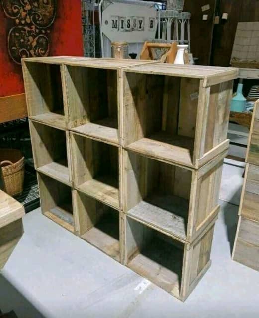 RUSTIC VINYL RECORD CRATES STORAGE BOXES 35 PER CRATE Other Home