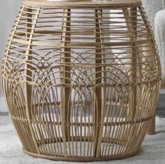 Maddison Lane Ismani Rattan Side Table Brand New (not in box
