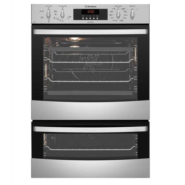 Westinghouse 60cm Pyrolytic Double Oven Model WVEP627S RRP 2949.00