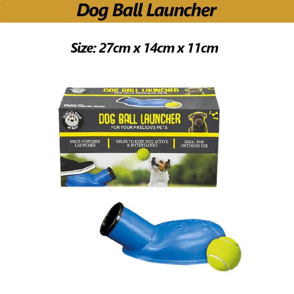 Pet Dog Tennis Ball Launcher Thrower Interactive Fetch Training Pet
