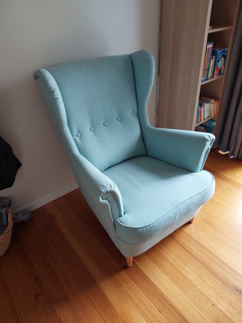 mint green rocking chair