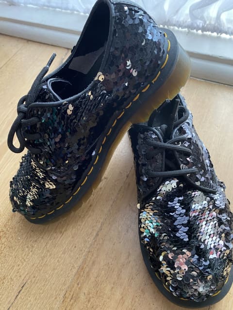 doc martens sequin shoes