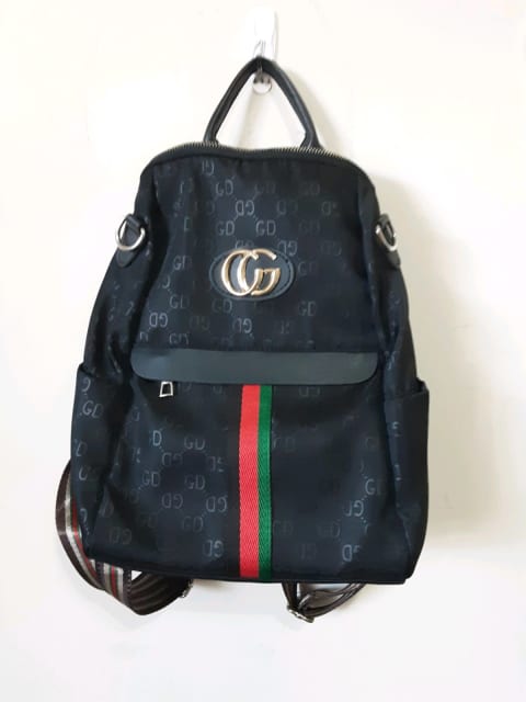 Gucci, Bags, Gucci Conino Lafo Backpack Black Green And Red