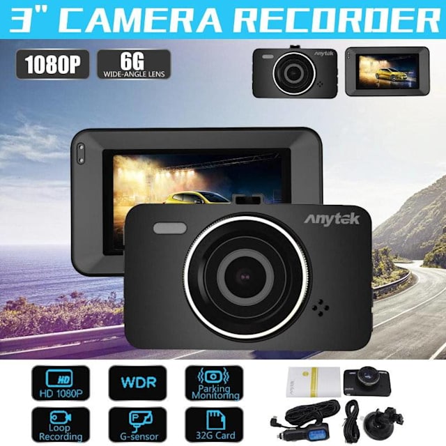 NEW Anytek A78 Car Dash Cam 1080P DVR 24 Hours Parking Monitoring