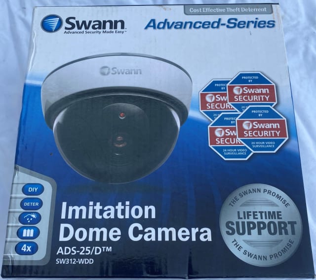 Swann dome imitation camera with 2024 flashing light