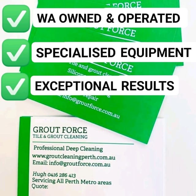 TILE & GROUT CLEANING PERTH/GROUTFORCE ******** 413 Cleaning