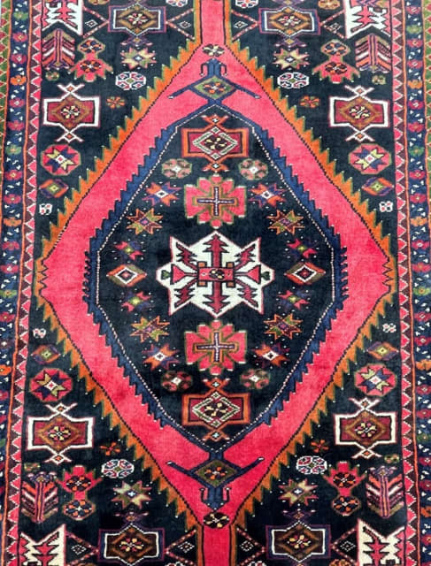 Pure wool tribal hand knotted Persian Mazlaghan rug 1.5x1m | Rugs