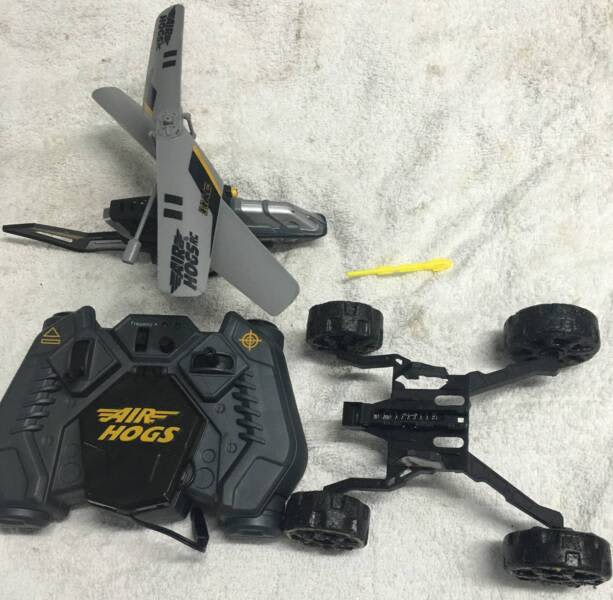 Air Hogs RC Remote Helicopter Wheels Fires Shoots Radio Control Toys