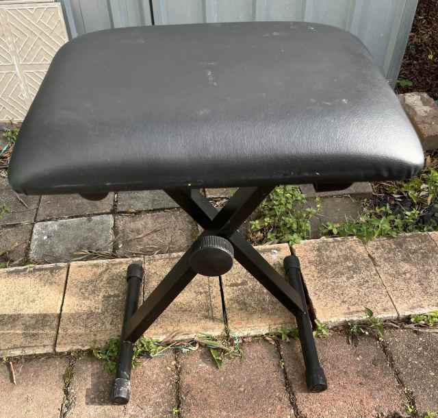 Music Black Fold up Stool Stools & Bar stools in Woodridge QLD