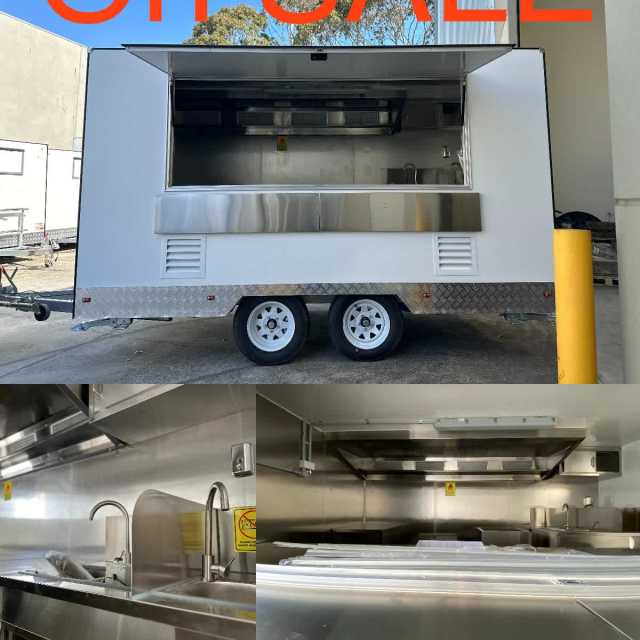 Hot SALE 4 meters food van food trailer cart truck caravan Trailers