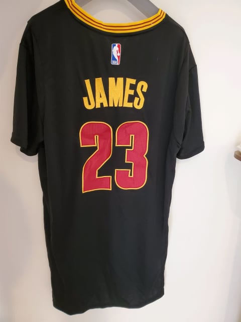 Cleveland Cavaliers LeBron James Finals Sleeved Jersey Black XL Authentic  CAVS