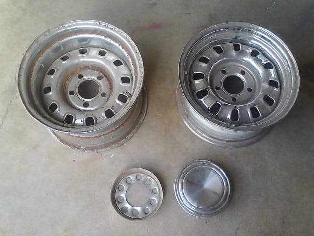 mag rim ford 12 slot 14x8 with cap suit repair 14x7 roh good | Wheels ...