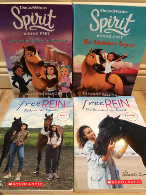 Spirit Riding Free and Free Rein Books in excellent condition ...