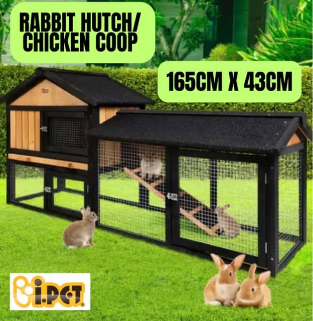 Rabbit Hutch Chicken Coop 165cm x 143cm Pickup / Delivery Available