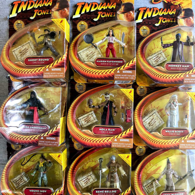 Indiana Jones Lot WILLIE SCOTT TEMPLE Short round 3.75" action figure toy 