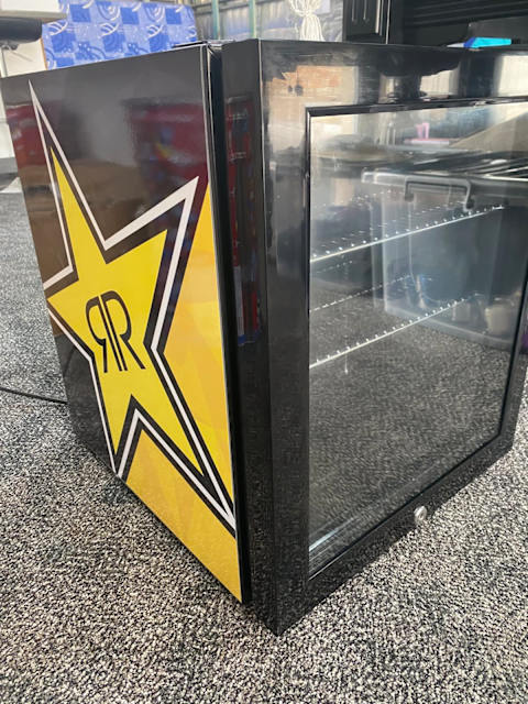 mini rockstar fridge