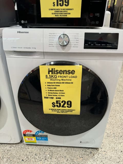 hwfy8514 hisense washing machine