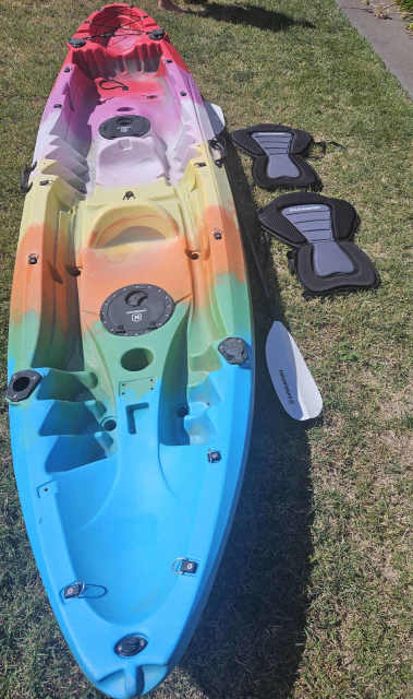 Double Kayak and Single Kayak, Kayaks & Paddle