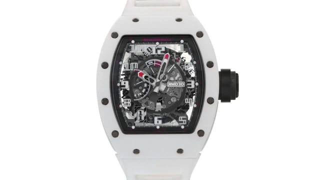 Richard Mille RM 030 Automatic Winding in White ATZ Ceramic | Watches ...