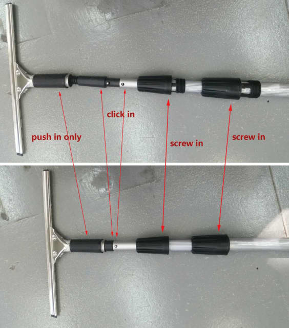 Extension 3 Level 8m / 9m Professional Aluminium Window Cleaning Pole