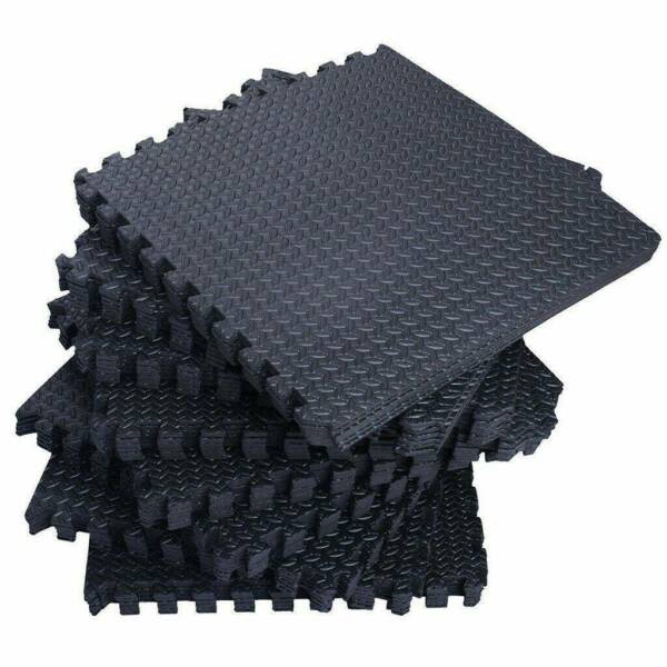 30 pcs Interlocking Foam Gym Puzzle Rubber Floor Mats Heavy Duty Gym