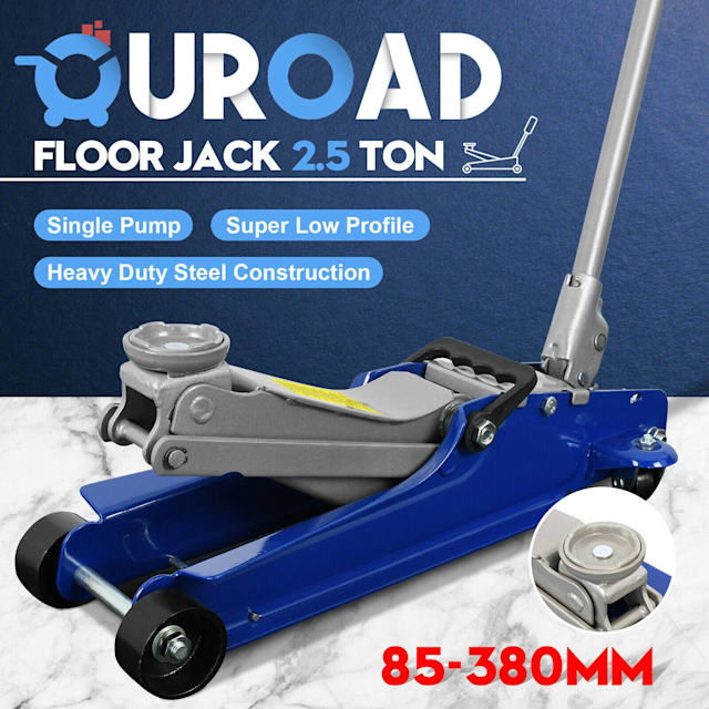 Low Profile 2.5Ton Trolley Hydraulic Floor Jack Heavy Duty Wheels