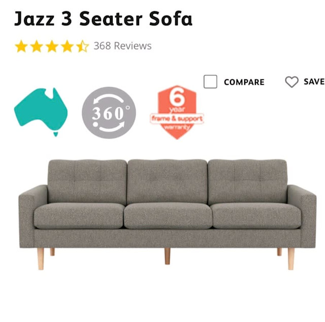 3 seater Jazz lounge grey Sofas Gumtree Australia Inner Sydney