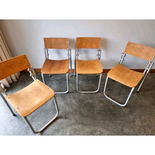 retro stacking chairs