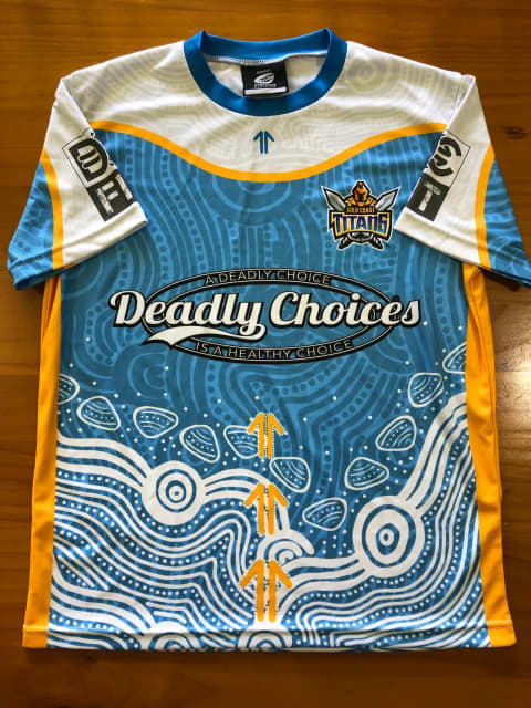 NRL Gold Coast Titans Pet Dog Sports Jersey Clothing S - Online